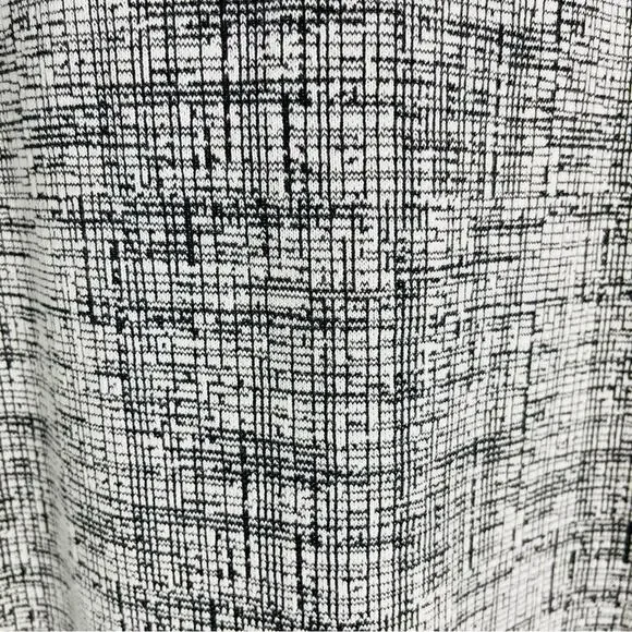 Talbots cream black stretchy knit bell sleeve preppy office top small - Picture 5 of 8